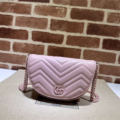 G*u*i gg marmont matelass?? chain mini bag light pink 746431