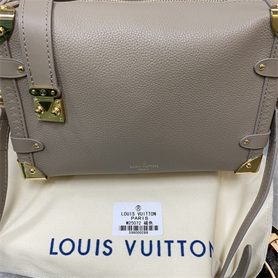 LV Side Trunk MM Grained Calfskin Grey M25072