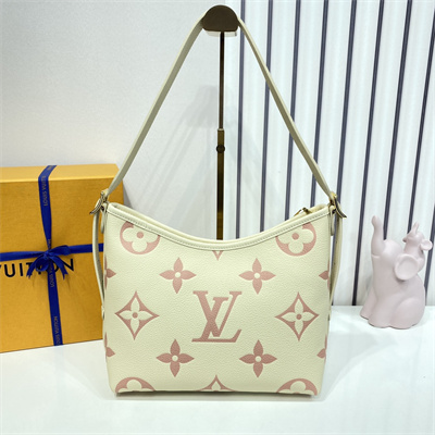 L.V CARRYALL PM Monogram Empreinte Leather Latte/Chamallow M24141