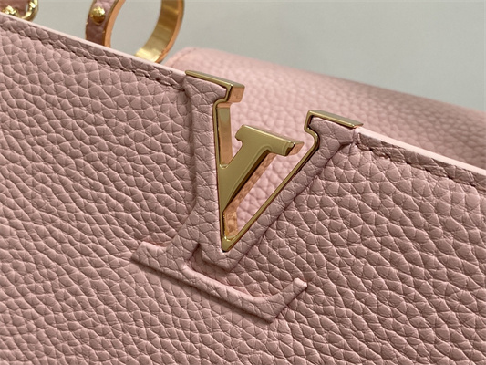 L.V Capucines BB Bag Taurillon Leather Rose Pink M23792