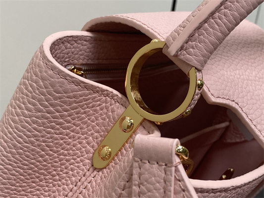 L.V Capucines BB Bag Taurillon Leather Rose Pink M23792