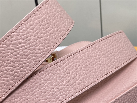 L.V Capucines Mini Bag Taurillon Leather Rose Pink M23792