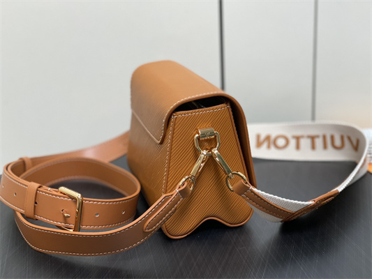 L.V Twist PM Bag With Strap EPI Leather Cognac M24758