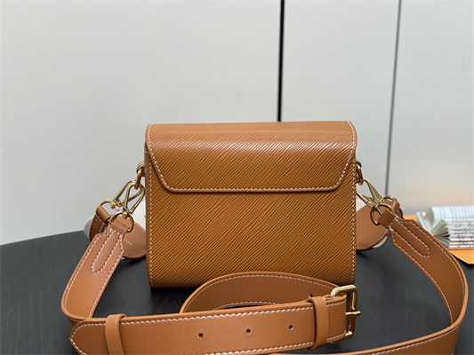 L.V Twist PM Bag With Strap EPI Leather Cognac M24758