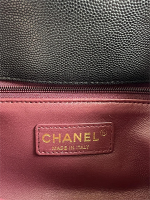 Cha.nel Small Coco Handle Bag Grained Calfskin Lt Gold Metal Black A92990