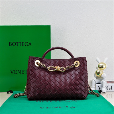 BV Small Andiamo Top handle bag With Chain Lambskin Leather Barolo