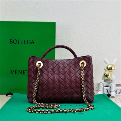 BV Small Andiamo Top handle bag With Chain Lambskin Leather Barolo