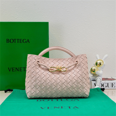 BV Small Andiamo Top handle bag Lambskin Leather Lotus