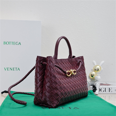 BV East West Andiamo Top handle bag Lambskin Leather Barolo