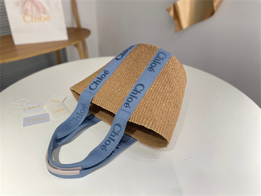 Chloe Large Woody Tote Bag In Nature Fibers