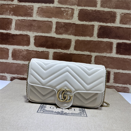 G*u*i gg marmont mini bag with card case white/black 751526