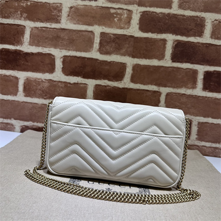 G*u*i gg marmont mini bag with card case white/black 751526