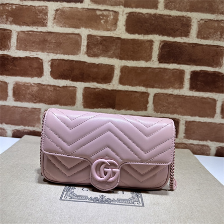 G*u*i gg marmont mini bag with card case pink/white 751526
