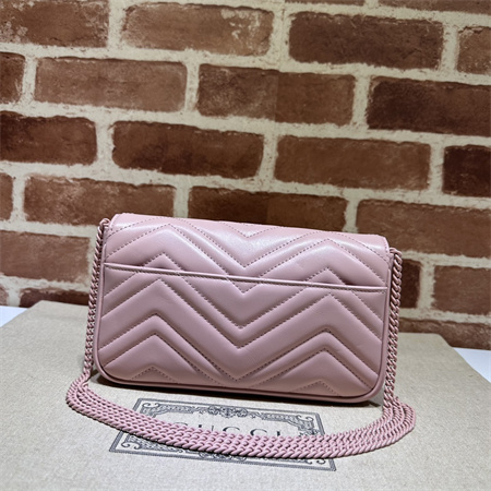G*u*i gg marmont mini bag with card case pink/white 751526