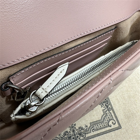 G*u*i gg marmont mini bag with card case pink/white 751526