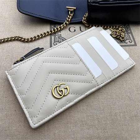 G*u*i gg marmont mini bag with card case black/white 751526