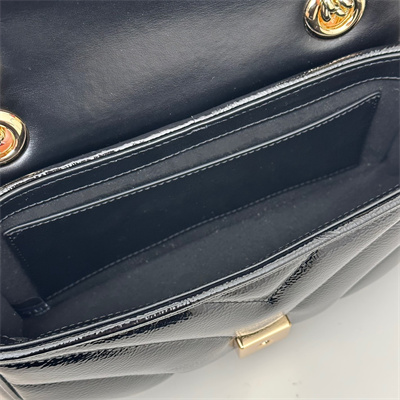 G*u*i gg marmont small  shoulder bag patent leather black 446744