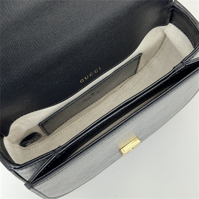 Gu.cci Horsebit 1955 Mini Top Handle Bag Black Leather 781387