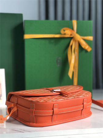 belvedere pm bag Go*ardine canvas & decize taurillon leather orange