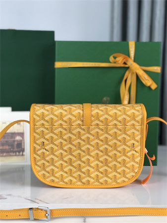 belvedere pm bag Go*ardine canvas & decize taurillon leather yellow