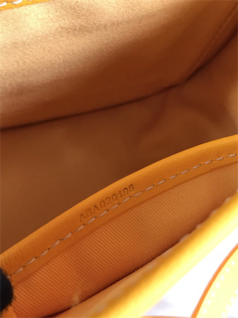 belvedere pm bag Go*ardine canvas & decize taurillon leather yellow