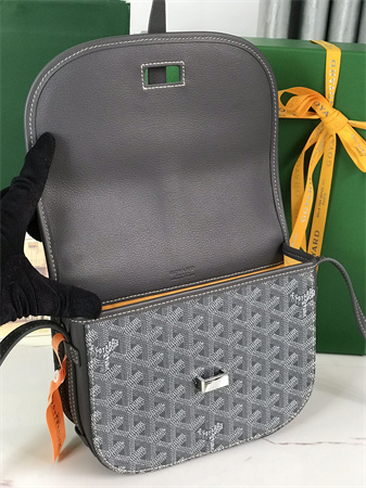 belvedere pm bag Go*ardine canvas & decize taurillon leather grey