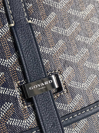 belvedere pm bag Go*ardine canvas & decize taurillon leather navy blue