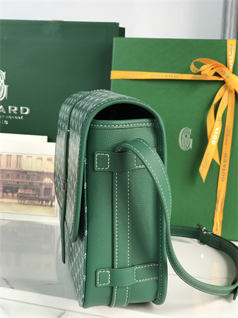 belvedere mm bag Go*ardine canvas & decize taurillon leather green