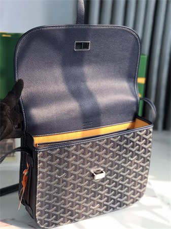 belvedere mm bag Go*ardine canvas & decize taurillon leather navy blue