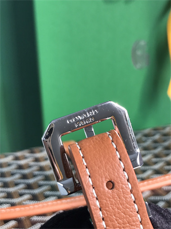 belvedere mm bag Go*ardine canvas & decize taurillon leather black-tan