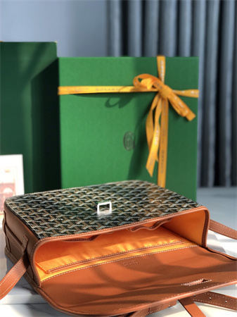 belvedere mm bag Go*ardine canvas & decize taurillon leather black-tan