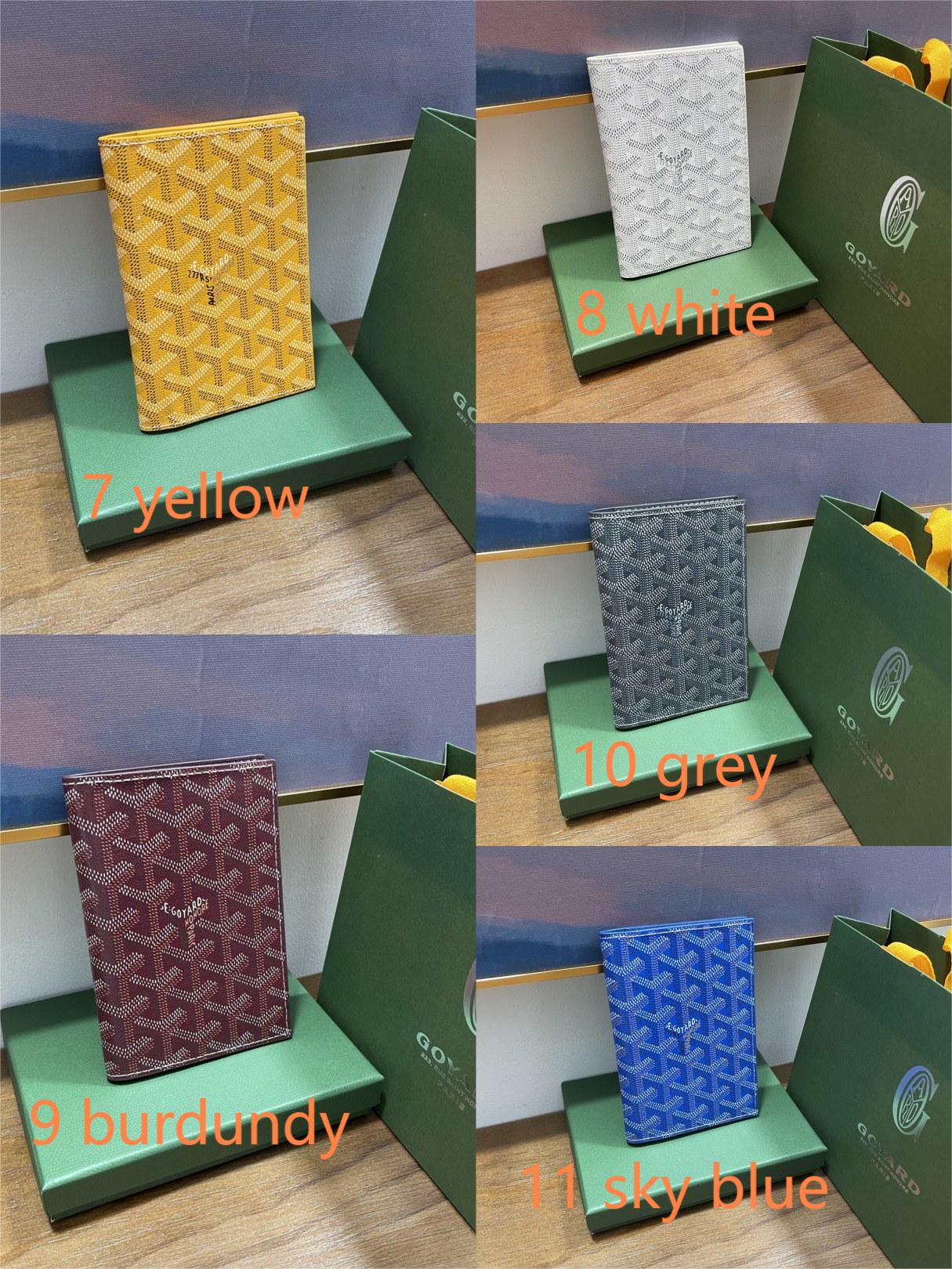 grenelle passport cover Go*ardine canvas & vauzelles leather 11 colors