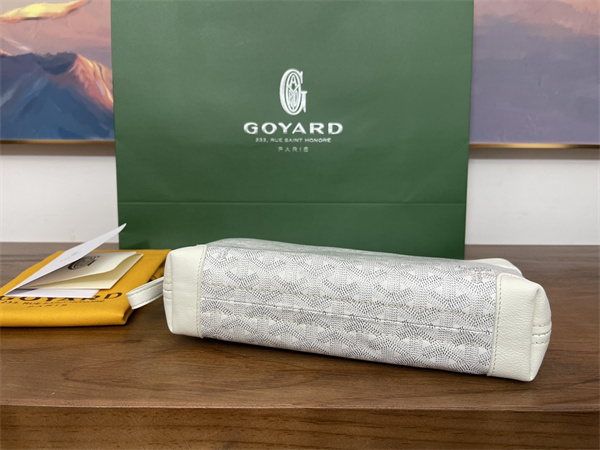 conti pouch Go*ardine canvas&chevroches calfskin white