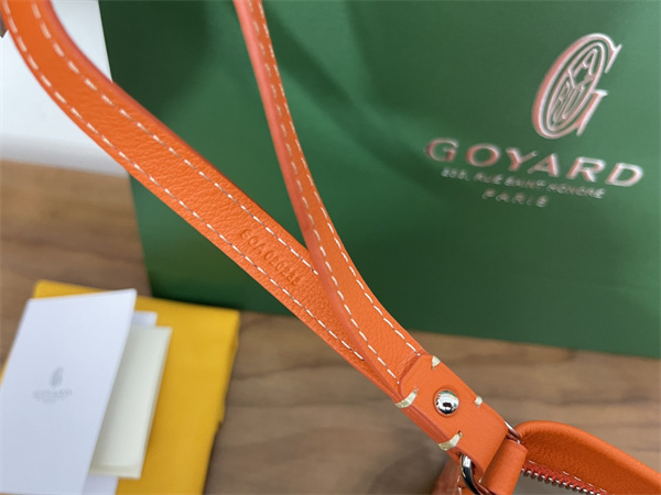 conti pouch Go*ardine canvas&chevroches calfskin orange