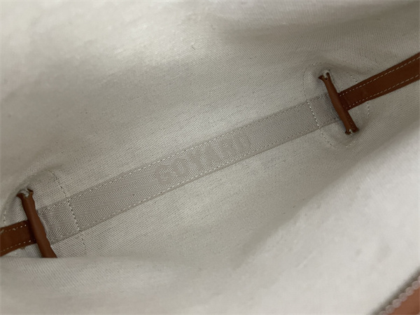 conti pouch Go*ardine canvas&chevroches calfskin black-tan