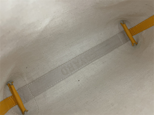 conti pouch Go*ardine canvas&chevroches calfskin yellow