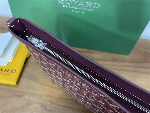 conti pouch Go*ardine canvas&chevroches calfskin burgundy