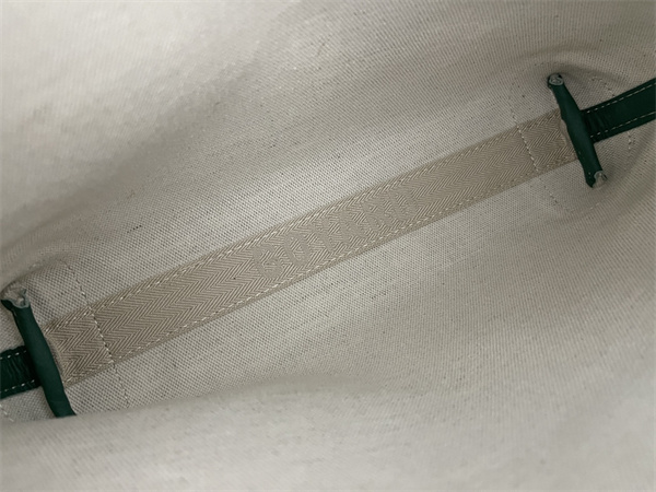 conti pouch Go*ardine canvas&chevroches calfskin green