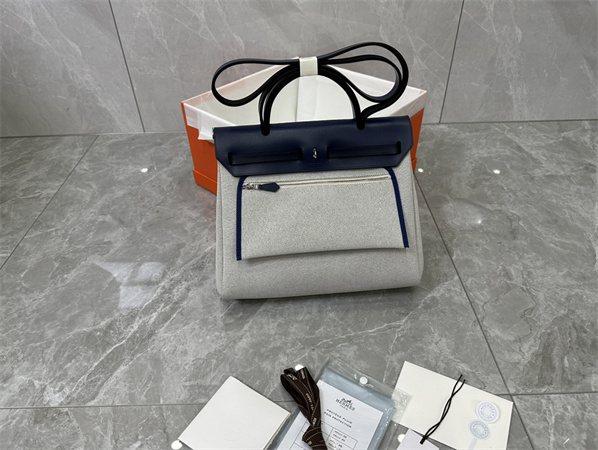 Her.mes Herbag 31 Canvas and Calfskin With Printing