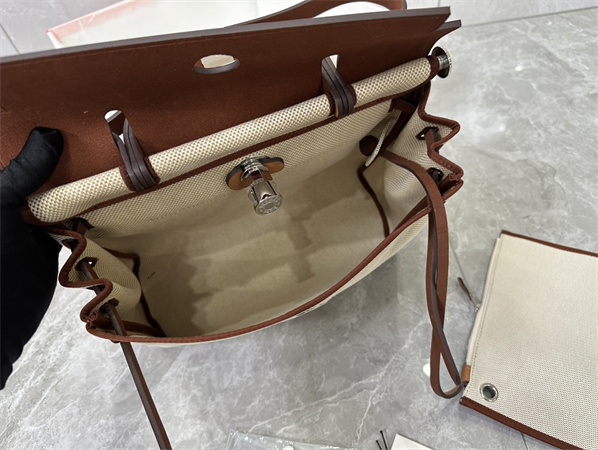 Her.mes Herbag 31 Canvas and Calfskin