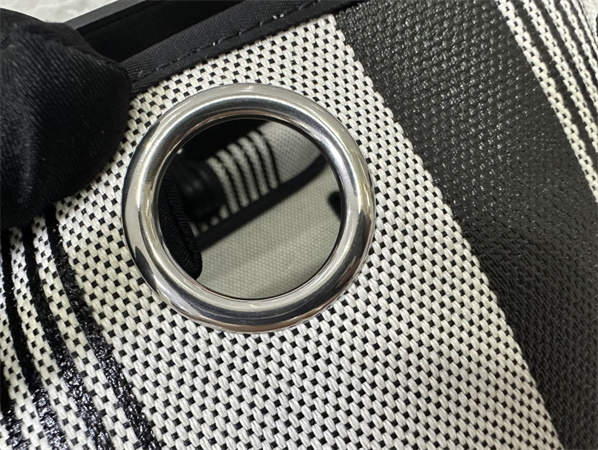 Her.mes Herbag 31 Canvas and Calfskin With Stripe Printing