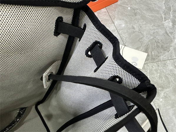 Her.mes Herbag Backpack Canvas and Calfskin