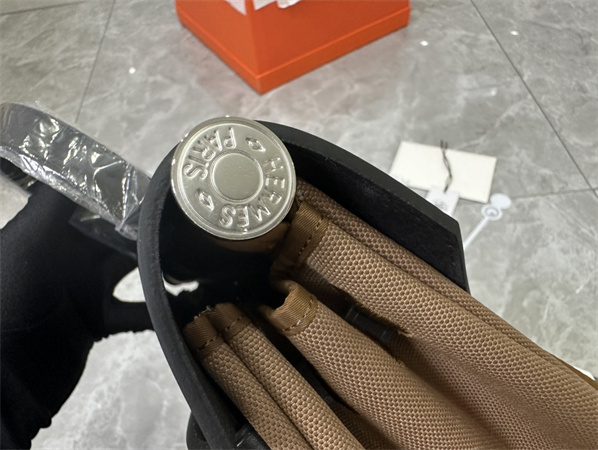 Her.mes Herbag Backpack Canvas and Calfskin