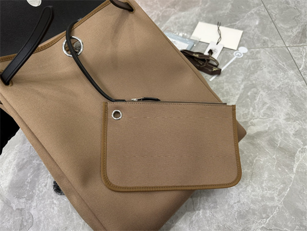 Her.mes Herbag Backpack Canvas and Calfskin