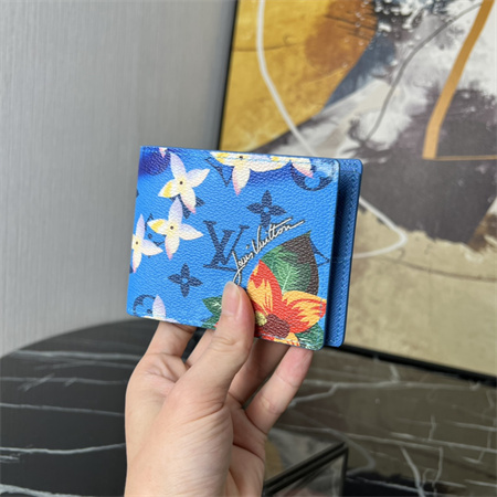 LV Slender Wallet Monogram Surfin’ coated canvas Blue M83468