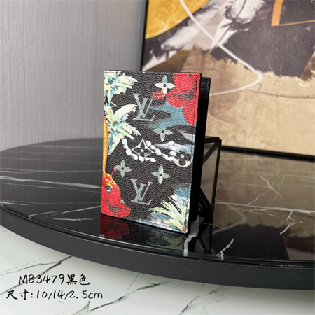 LV Passport Cover Monogram Surfin’ coated canvas Black M83479