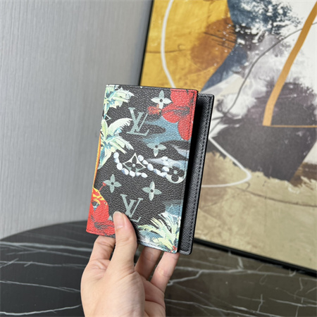 LV Passport Cover Monogram Surfin’ coated canvas Black M83479