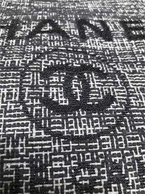 Ch*el deauville large shopping bag mixed fibers gold tone metal black a66941