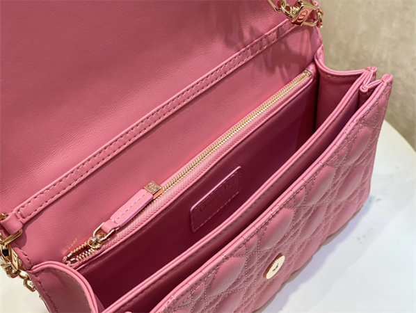 cd miss D*or top handle bag cannage lambskin pink