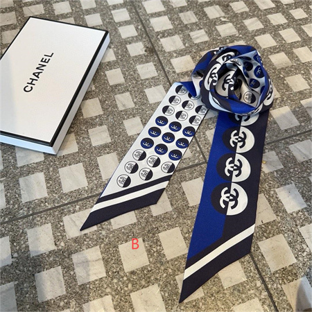 Ch*el twilly 100% silk 32019